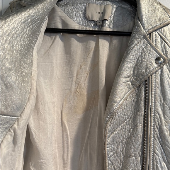 IRO Metallic Leather Jacket - Picture 5 of 6